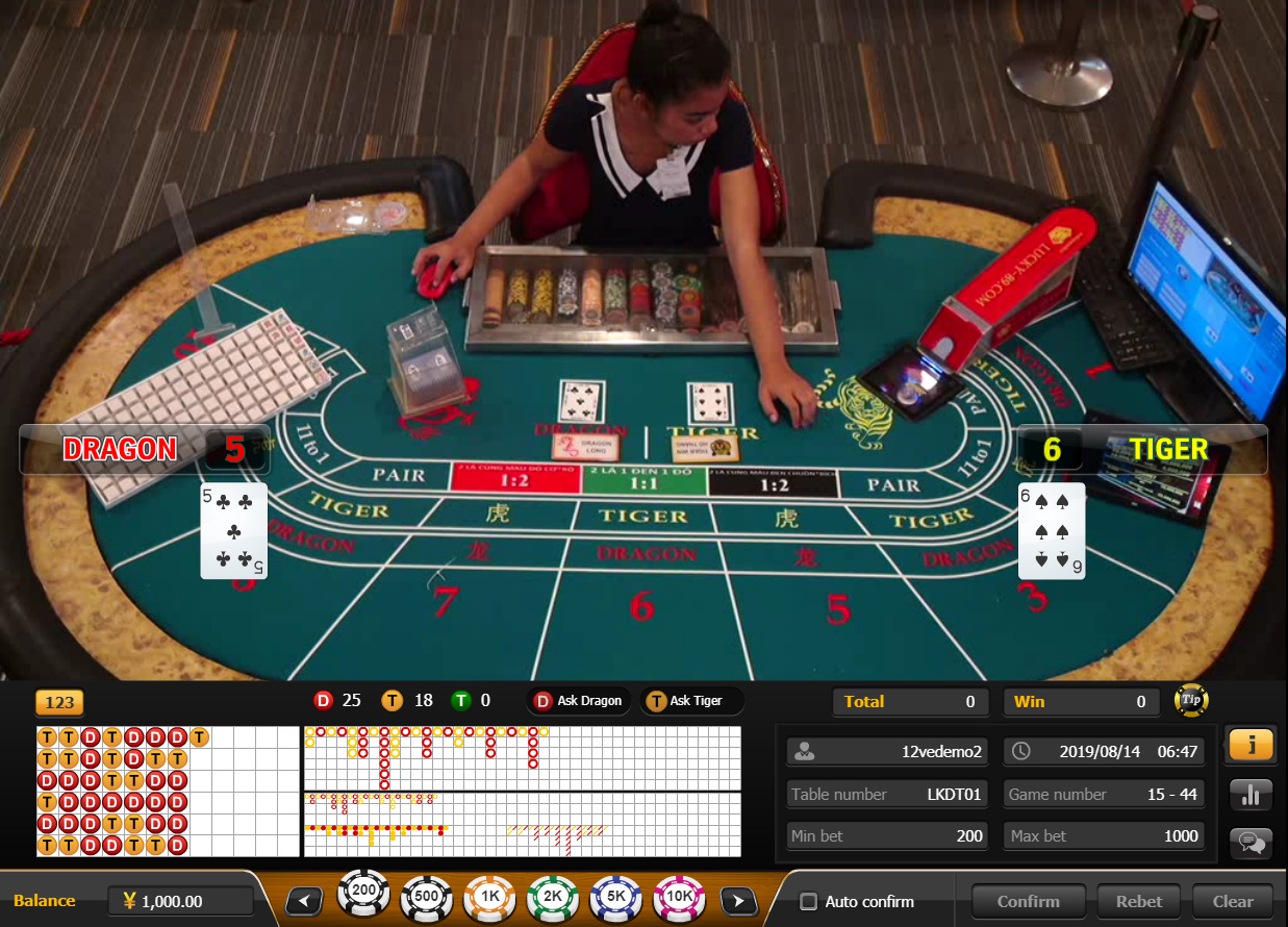 Khi chơi Rồng Hổ XIBET người chơi có thể chọn nhiều cửa cược như chẵn, lẽ, rồng, hổ, hòa